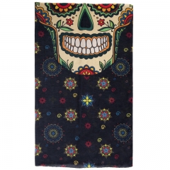 scarf  mexican skull face